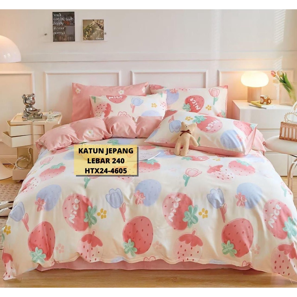 Kain Sprei Katun Jepang Stoberi