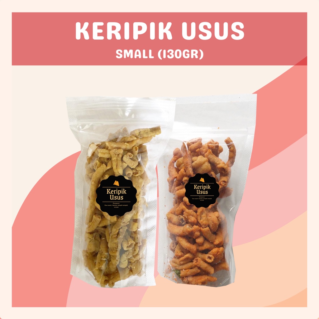 [DELISH SNACKS] Keripik Usus (S) 130gr / Snack Cemilan / Camilan Asin Gurih