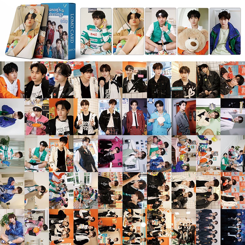 55pcs/box ENHYPEN Photocards Dessy MANIFESTO: DAY Umaku&lt; GGU GGU DIMENSION: ANSWER Album LOMO Card Postcard IN STOCK