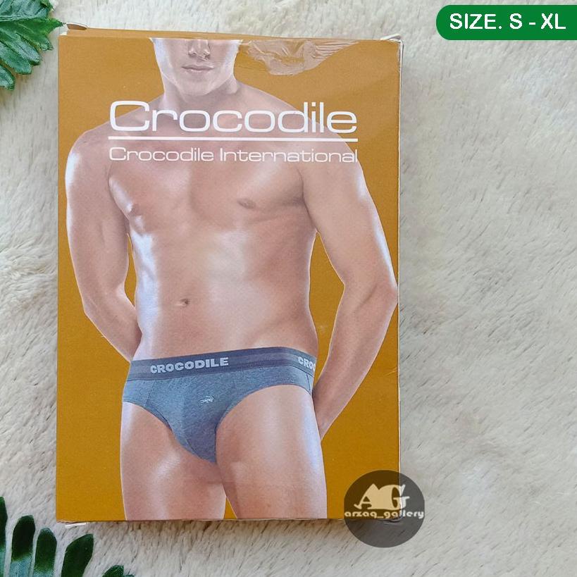 ⅍ [ 2 pcs ] - CELANA DALAM CROCODILE COKLAT | CD CROCODILE PAKAIAN DALAM CROCODILE | CD PRIA | SEMPA