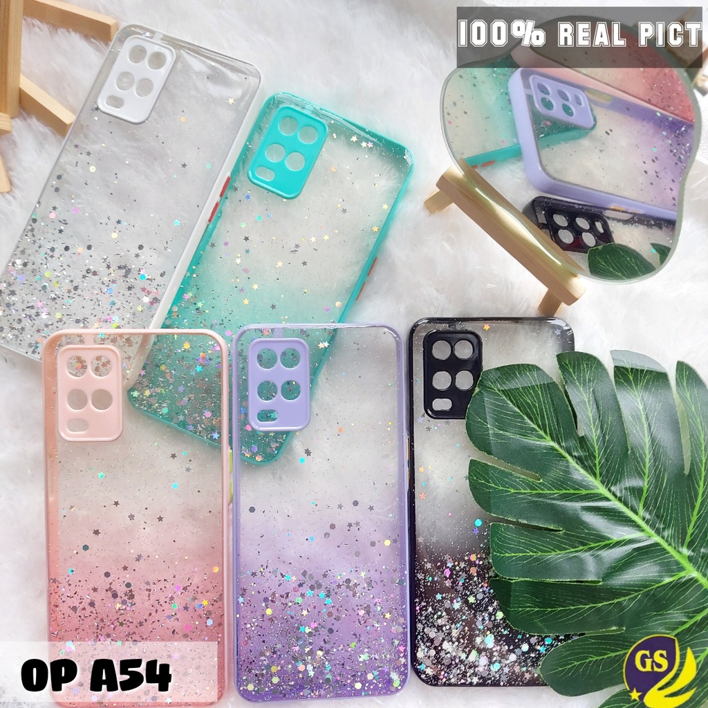 Oppo A16 A95 4G A54 A74 4G A15S A15 A53 A33 2020 A52 A92 A9 2020 A5 2020 A5S A7 A11K A12 A3S Neo 9 A37 Case Dove Glitter Bling Star Light Candy Camera Macaron Gliter Pelindung Kamera