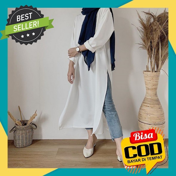Via Tunik Bahan Wollycrape Mix Katun Kotakbaju Tunik Muslimah Model Terbaru Kekinian Tunik Murah Baj