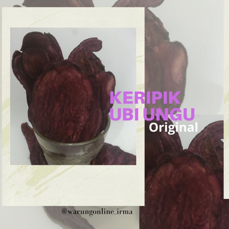

keripik ubi ungu manis ori
