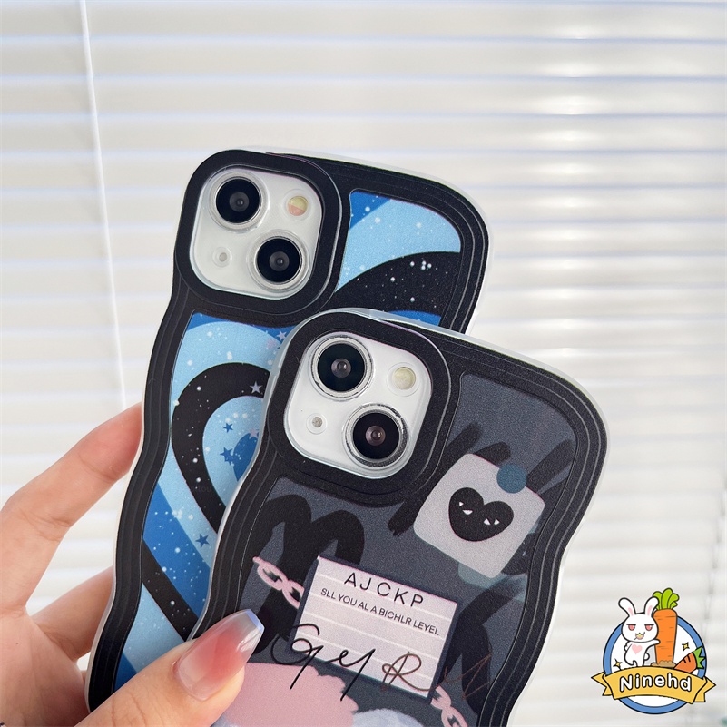 Vivo Y16 Y02 Y02s Y35 Y22 V25e V25 V23e V23 V21 V21e Pro Y15A Y15S Y01 T1x Y75 Y21 Y21s Y21A Y33T Y21T Y12s Y12A Y20 Y20s Y20i Y17 Y15 Y12 Y1s Casing Ponsel Tepi Bergelombang Hati Gradasi