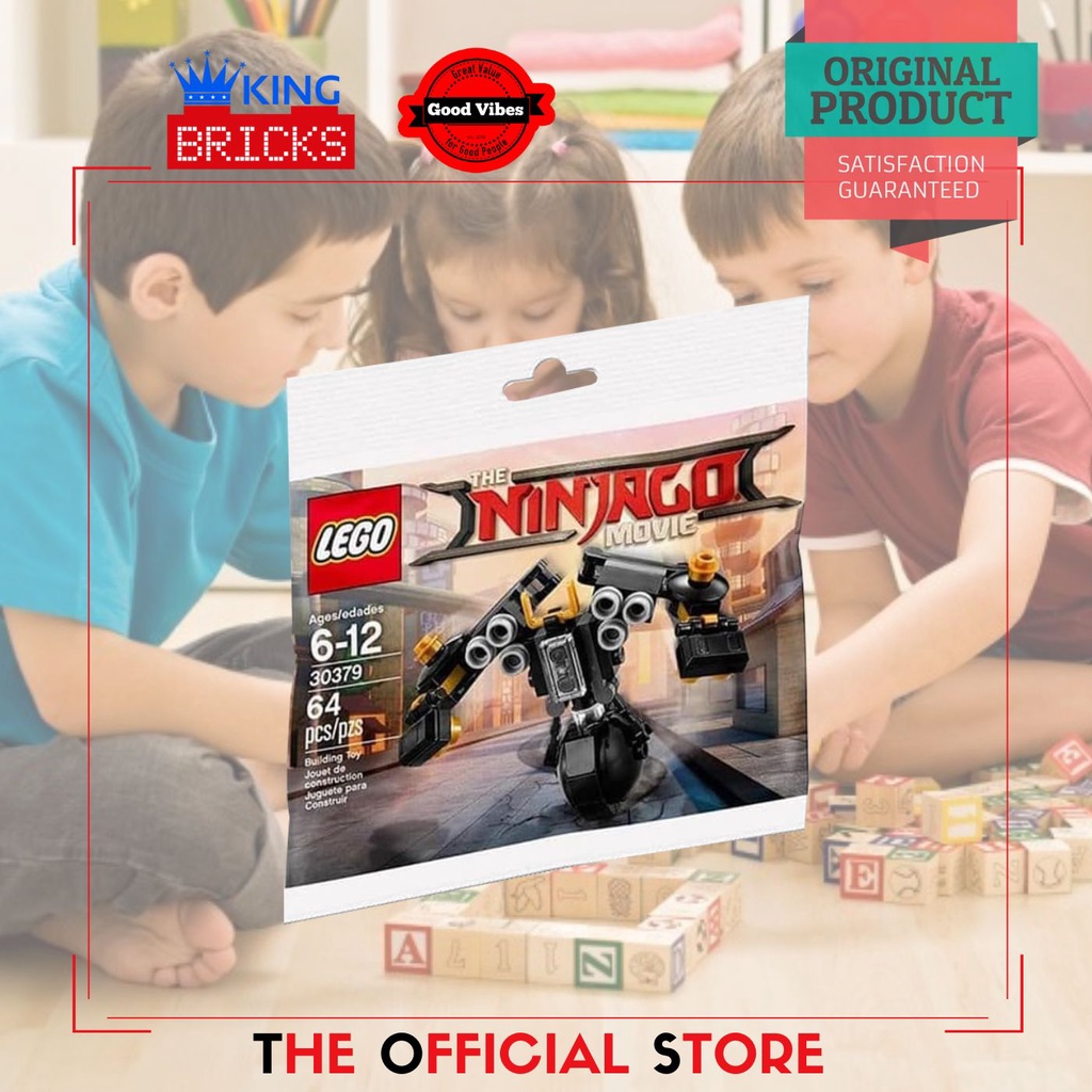 LEGO Original POLYBAG 30379 Quake Mech - Mainan Anak Film Ninjago Edukasi Robot Ninja
