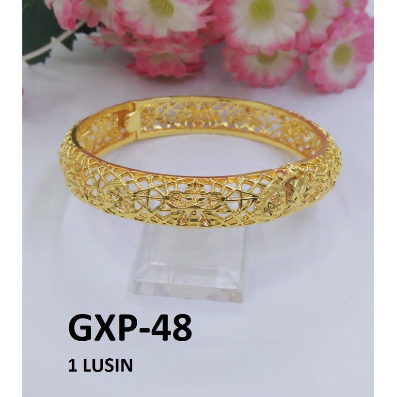 GELANG XP LINGKAR EMAS GOLD TEKSTUR UKIR TERMURAH / DUNIA GELANG TERBARU