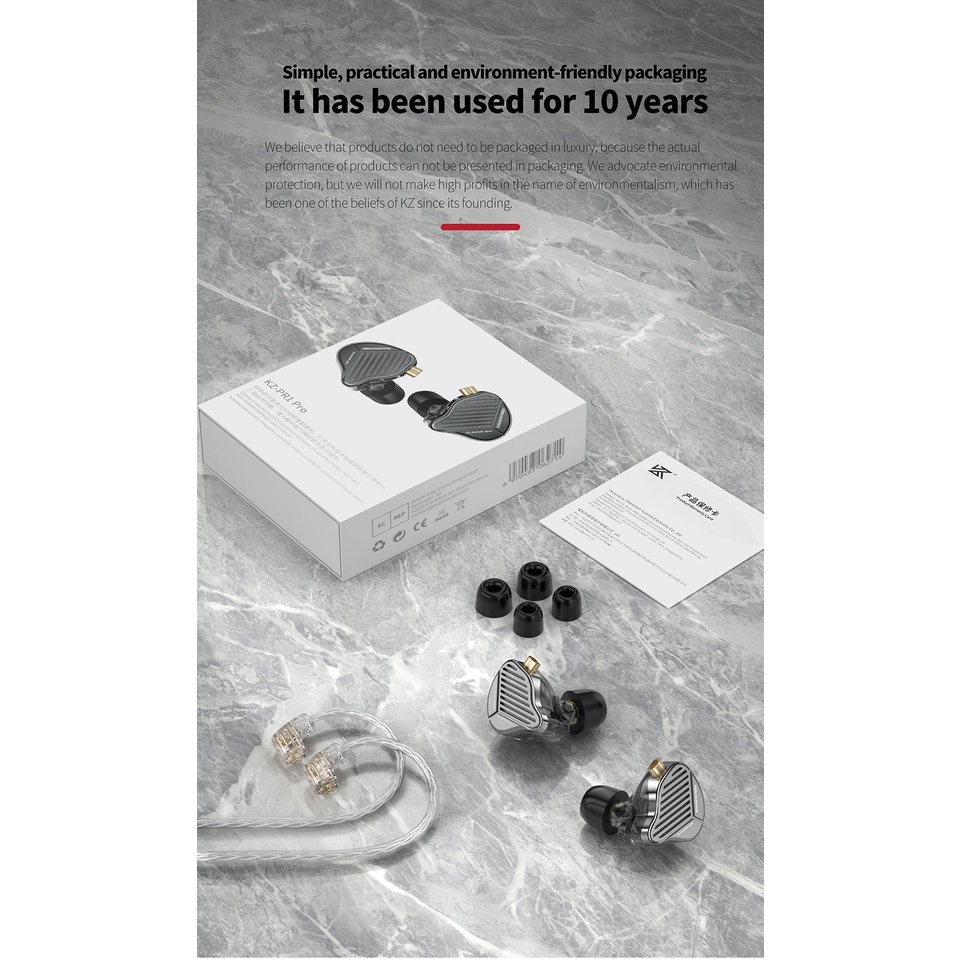 Kz PR1 Pro Earphone In Ear HiFi Untuk Olahraga