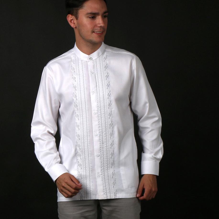☀ Casella Baju Koko Pria Lengan Panjang Exclusive Premium | Baju Koko Putih Lengan Panjang 9744 ◘
