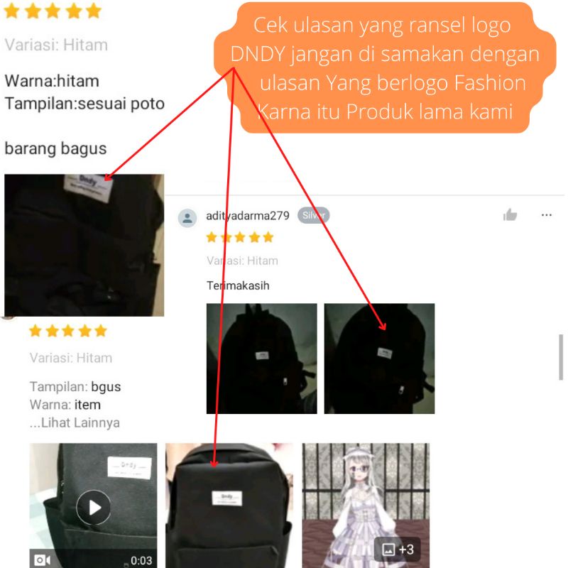 Tas Punggung Pria Backpack Ransel Kerja Kuliah Sekolah Polos Distro