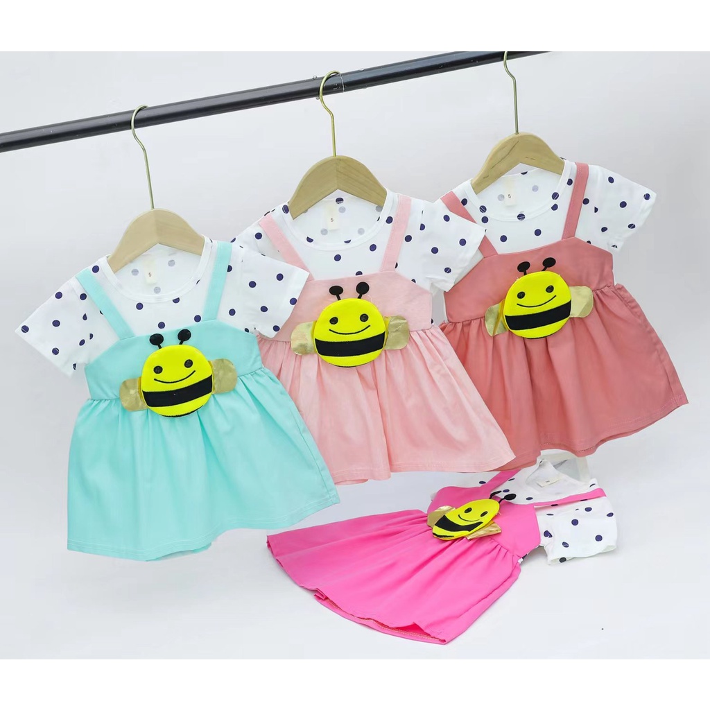 Dress Bayi - Dress Anak Bayi - Baju Pesta Anak Perempuan - dres anak import