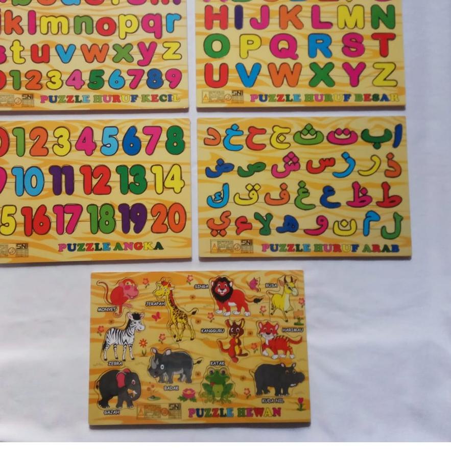 ♡ Puzzle Kayu Hampers Mainan Edukasi Anak Abjad Alphabet Huruf Angka Hijaiyah Mainan Anak Pazel Puze