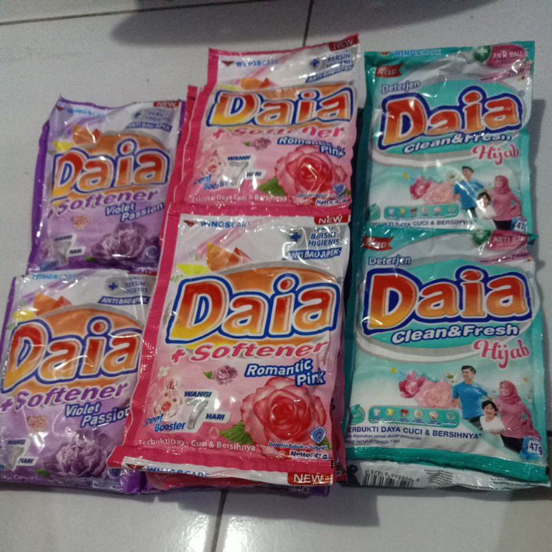 Daia bubuk renteng 3 variant (12 sachet)