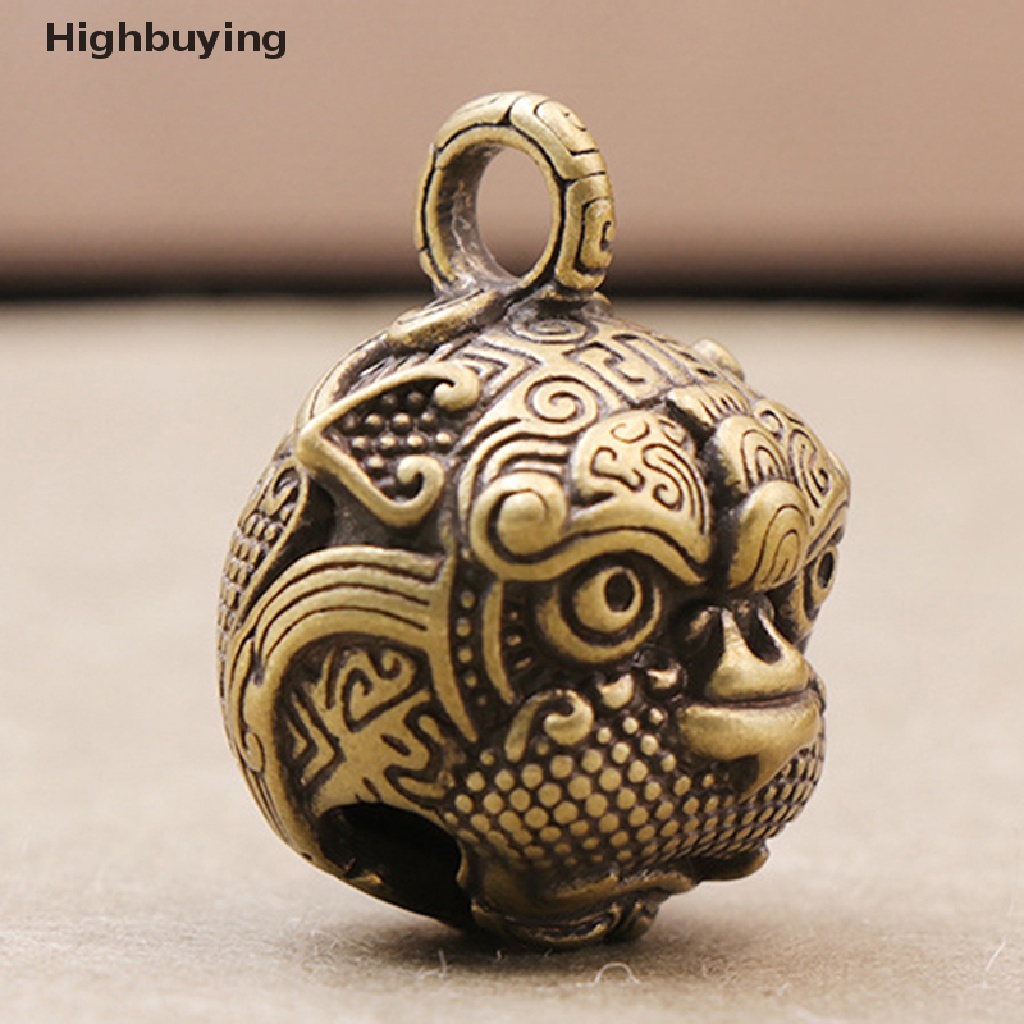 Hbid Bel Kuningan Liontin Gantungan Kunci Gaya Cina Hewan Bell Kalung Liontin Perhiasan Handmade Vintage Keychains Jewellery Accessories Glory