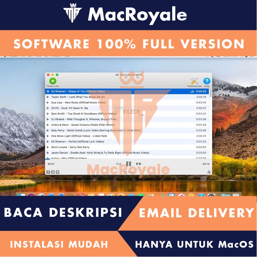 [MacOS] 4K YouTube to MP3 Pro Full Version Lifetime Full Garansi