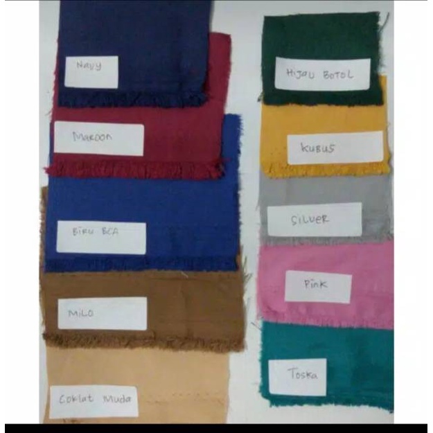 Terlaris Kain Micro Microtex Polos Polos Poly Katun