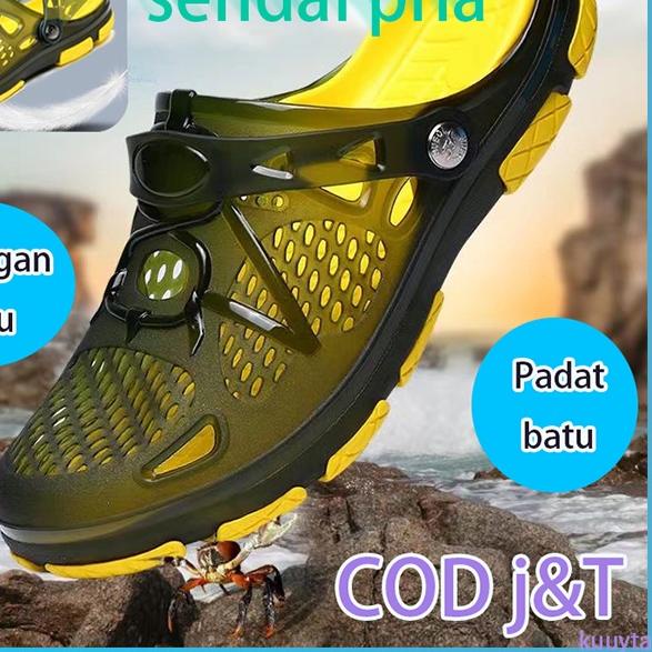 ✼ ✨【COD】Sepatu Sandal Pantai Pria38-45 Import Sepatu Sendal Pria Sepatu Kasual Pria Flip Flop Santai