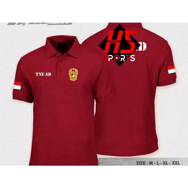 POLOSHIRT / KAOS POLO TNI AD /  BAJU POLO TNI ANGKATAN DARAT - POLO TNI AD