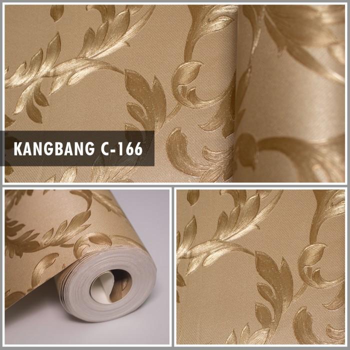wallpaper dinding vinyl batik emas/wallpaper dinding classic mewah