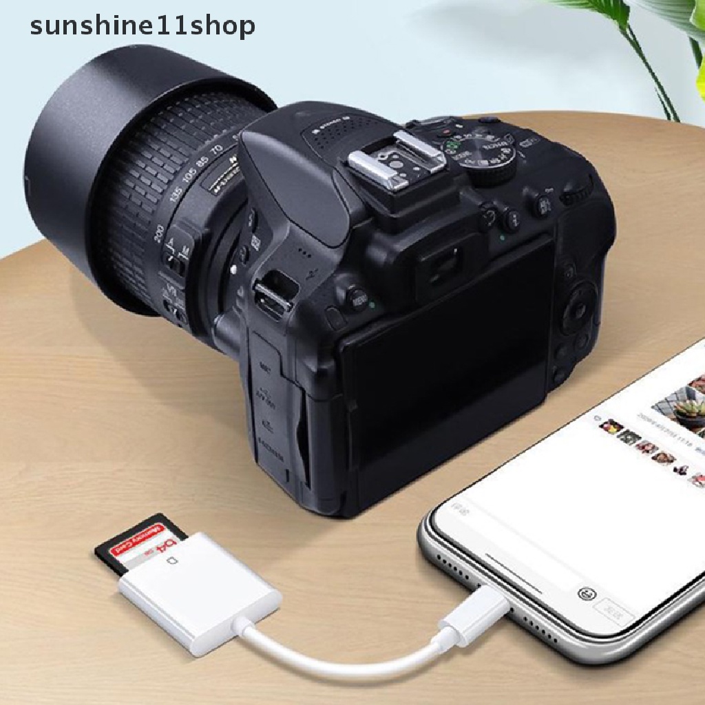 Sho Adaptor Memory Card SD TF 2In1 Untuk IOS SD TF Card Reader Konverter Data N