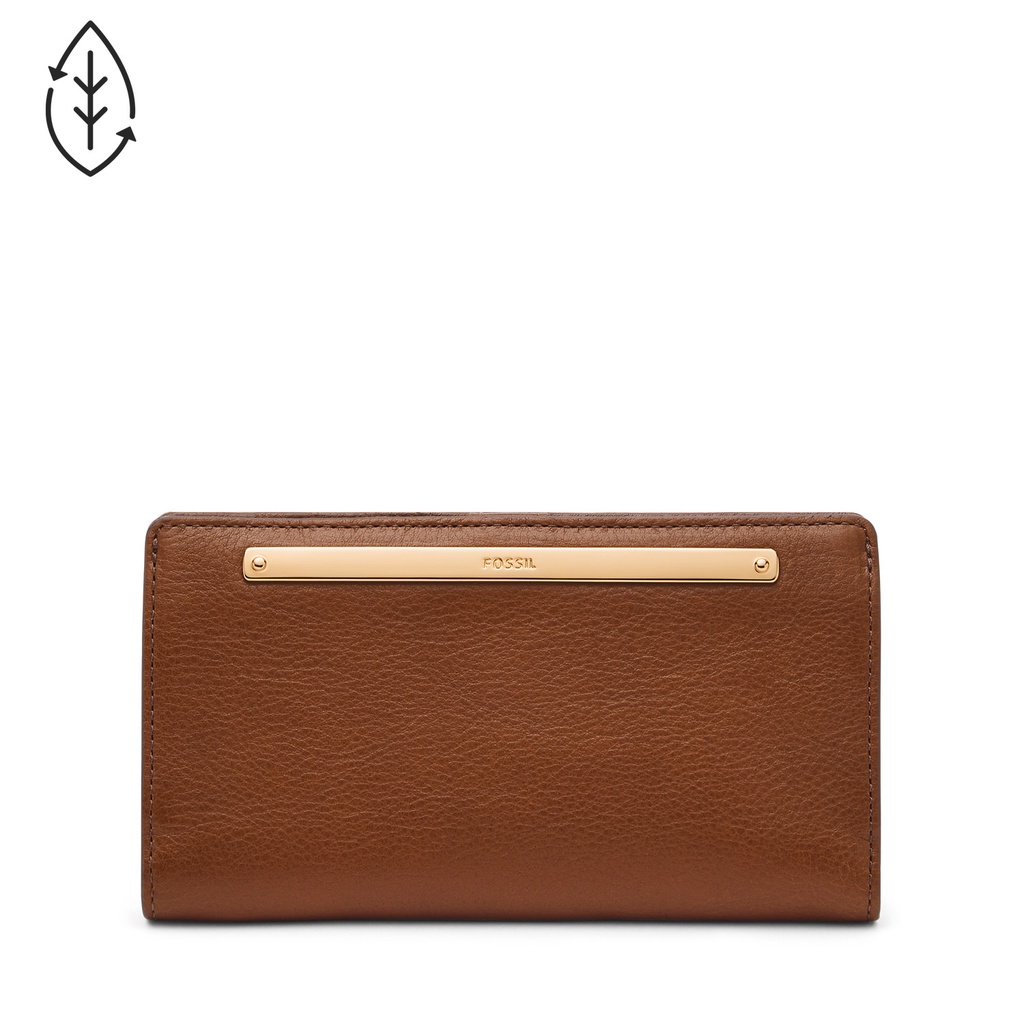 Fossil Liza Slim Bifold Brown Leather Dompet Wanita - SL7891G-200