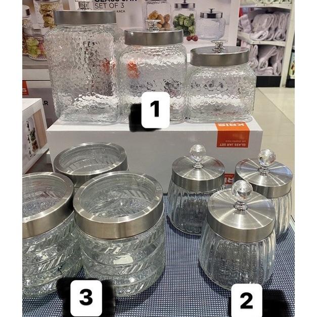 INFORMA / KRIS TOPLES KACA TEMPAT KACANG KUE LEBARAN GULA KOPI TEH 1.5 YH54634UJ