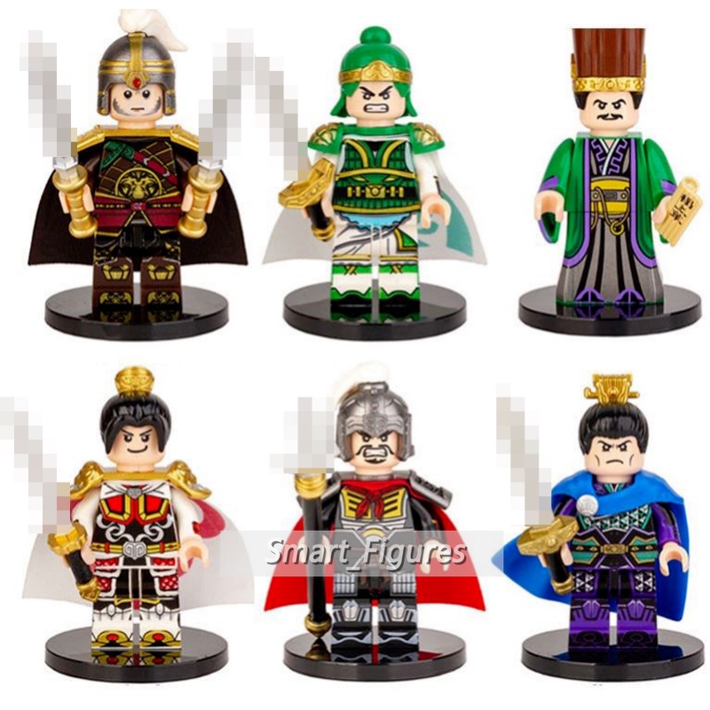 [New] Minifigures Three Kingdoms Heros Serbu Batalyon Tiger Knight Red Hare Mini Figure Mainan Anak Laki-Laki Hadiah Ulang Tahun