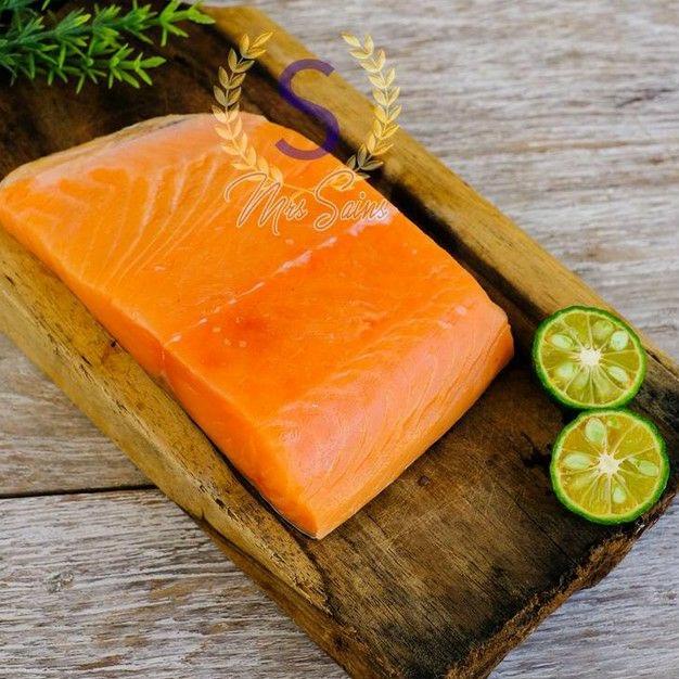 

✱ Salmon Fillet Fresh Frozen / Ikan Salmon Segar (Cooking Grade) 1KG @200 GR [FROZEN FOOD SEAFOOD] ♬
