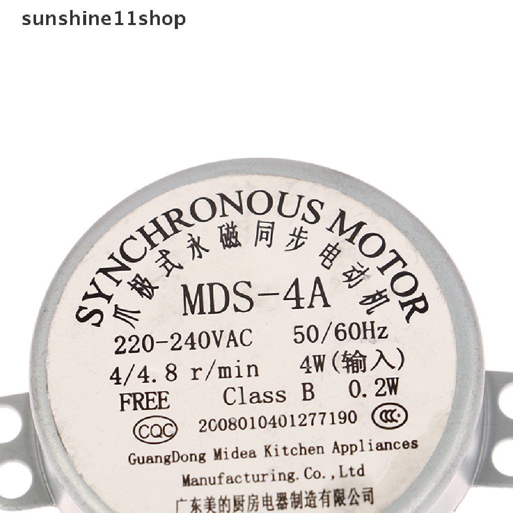 Sho MDS-4A 220V Micro Turntable Synchronous Tray Motor Microwave Oven Aksesoris N