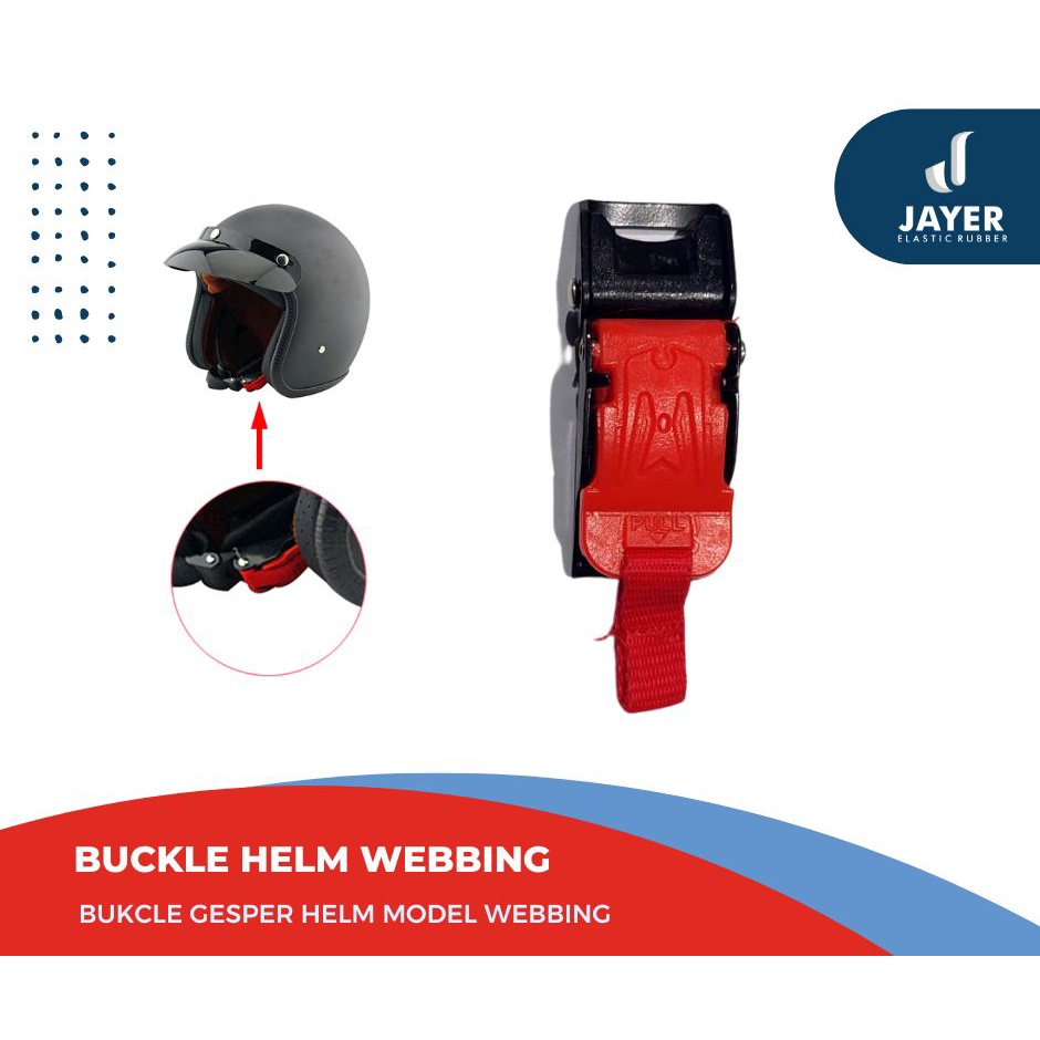 Buckle kepala Gesper Helm model sodok + Tali pegangan