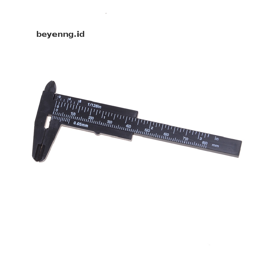 Beyen 80mm Mini Plastik Siswa Sliding Vernier Caliper Gauge Alat Ukur ID