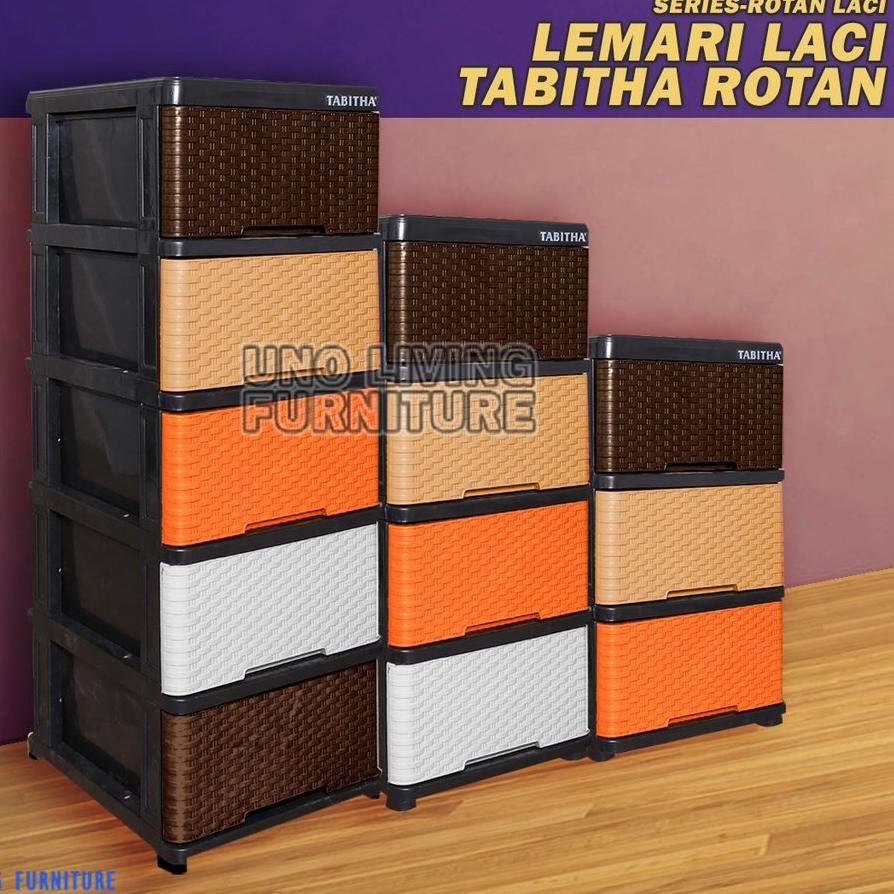 ۞ Lemari Plastik model Napolly FR-ROTAN Terbaru Pakaian STB Murah Tabitha laci FR TABITHA LEMARI LAC