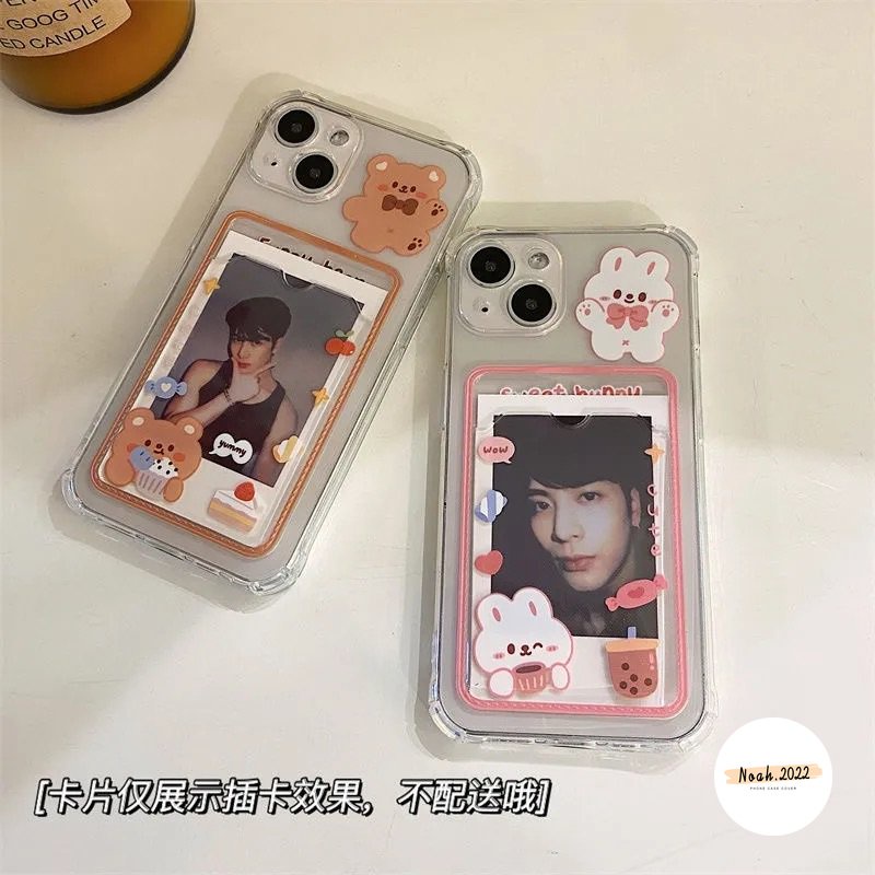 REDMI Case Beruang Lucu Redmi9 9A 9C 10A 10C 10 9C NFC Note 9 9pro 10pro Max Plus 11Pro+11 10 Pro 10s Mi 11 Lite 12 12X PO CO M3 X3 NFC Pro Card Holder Dompet Slot Bunny Soft Sarung