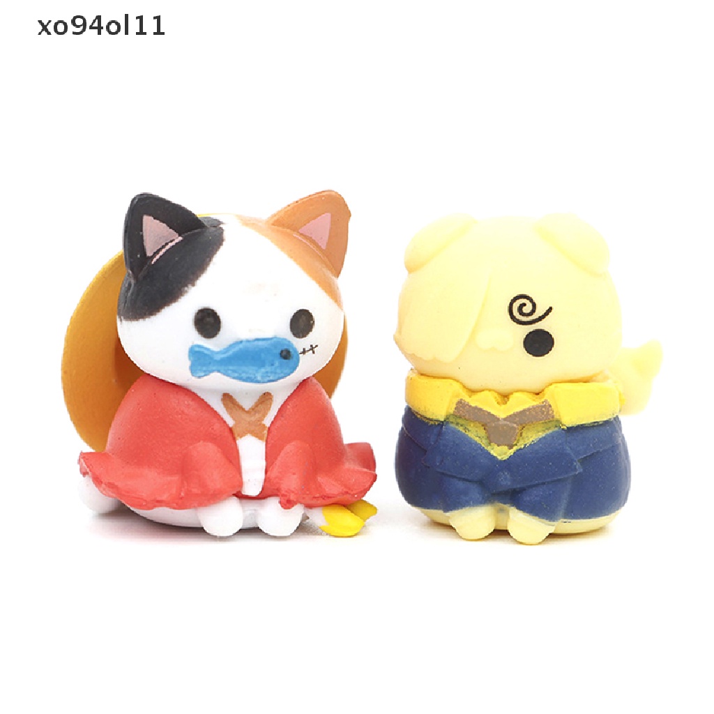 Xo One Piece Model Kucing Buatan Tangan Cosplay Ornamen Mobil Memutar Telur Buta Kotak Boneka OL