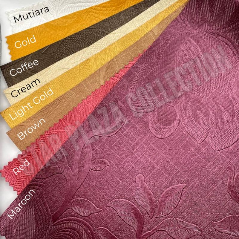 Bahan Kain Oskar Kulit Oscar Sintetis Mengkilap Glossy Motif Bunga Kembang Imitasi Gloria - Rodeo (S