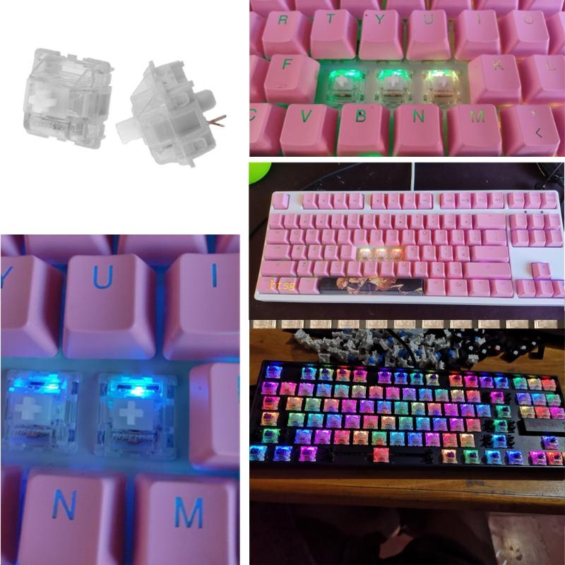 Btsg 10Pcs Gateron Saklar Mekanik Untuk MX Keyboard Gaming Mekanik MD 3pin RGB Switch Untuk Keyboard Backlit