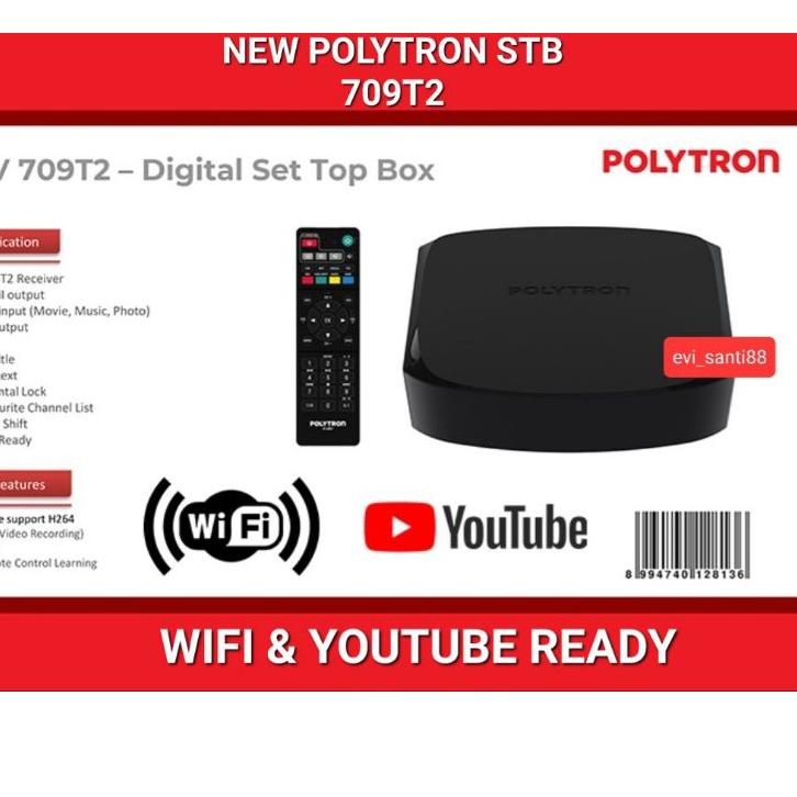 Termurah Polytron Set Top Box Digital DVB-PDV 700T2 - 709T2 WIFI