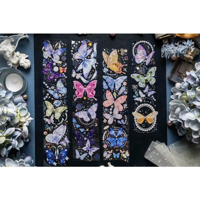

Deer Studio Butterfly on Starry Night Washi & PET Tape