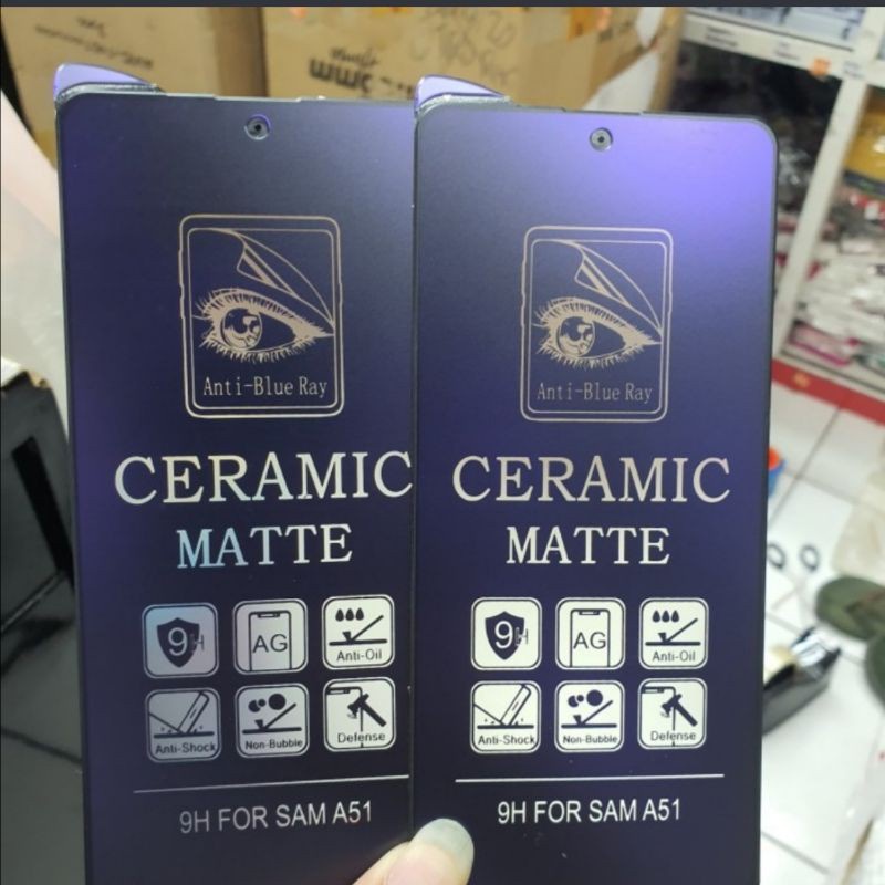 A/B- ANTI GORES NEW TEMPERED GLASS CERAMIC MATTE ANTI BLUE RADIASI MATTE / ANTI PECAH FULL LAYAR REALME 2 2PRO 3 3i 3PRO 5 5i 5PRO 6 6PRO 7 7i 7PRO 8 8I 8 PRO 9 9 PRO 9 PRO PLUS 10 4G 5G / REALME C17 c30 C31 C33 C35