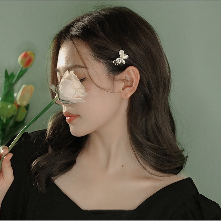 Imitasi opal Berlian Imitasi Kupu-Kupu Jepit Rambut Korea Gadis Lucu Bunga Hiasan Rambut