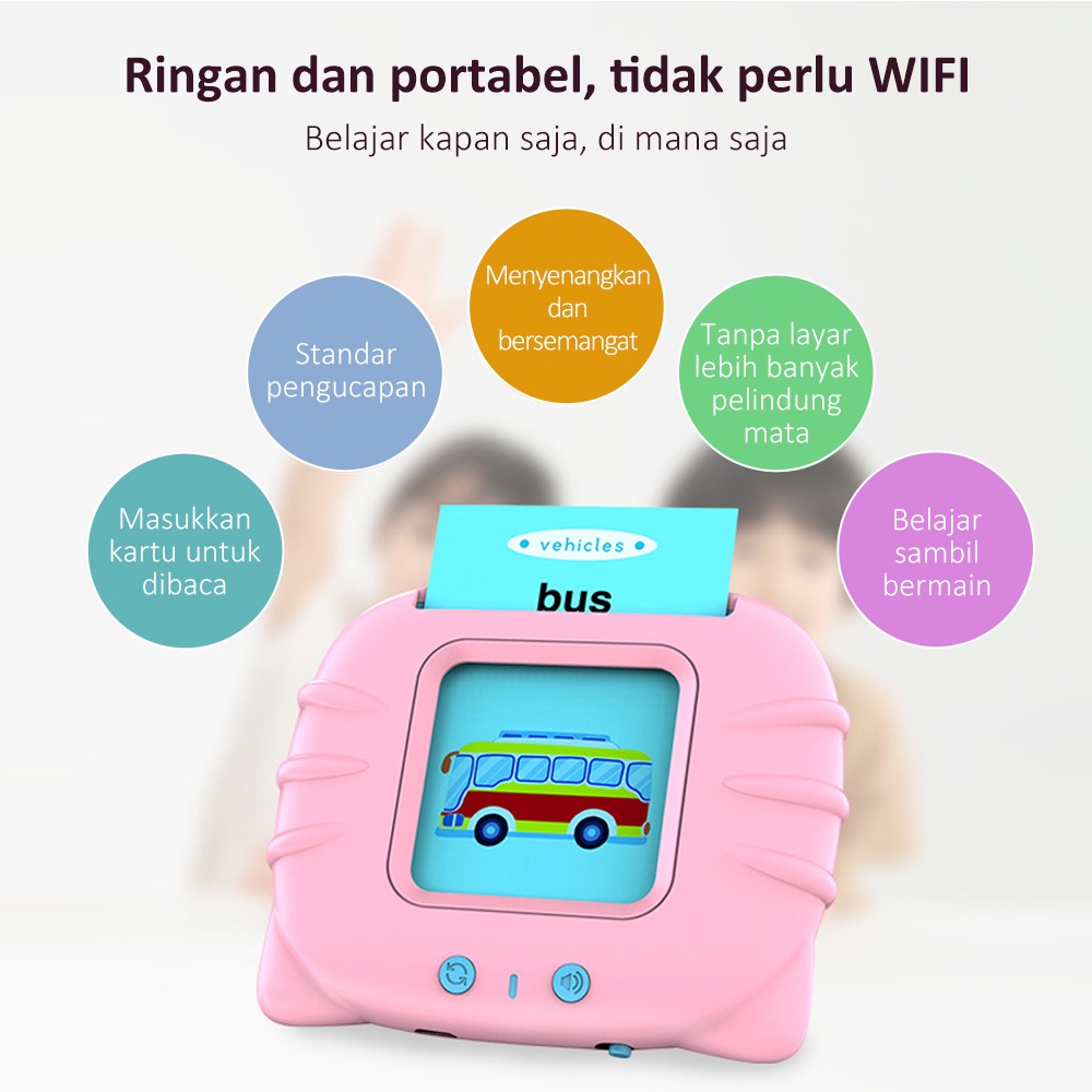 Lakhu Mainan Edukasi Flash Card Anak Inggris/ Card Early Education Device