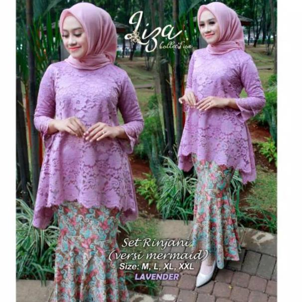 ✨Original✨ KEBAYA JUMBO / SETELAN KEBAYA RINJANI TERBARU KEBAYA BROKAT MURAH / KEBAYA RINJANI ROK DU