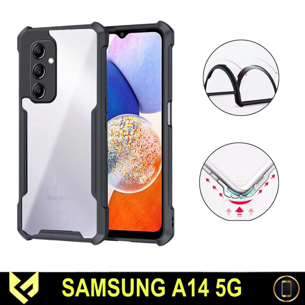 Promo Case For SAMSUNG A14 5G / SAMSUNG A14 4G / SAMSUNG M14 5G Case Shockproof Fusion Body Transparant Premium Quality Casing Handphone Fids Stor