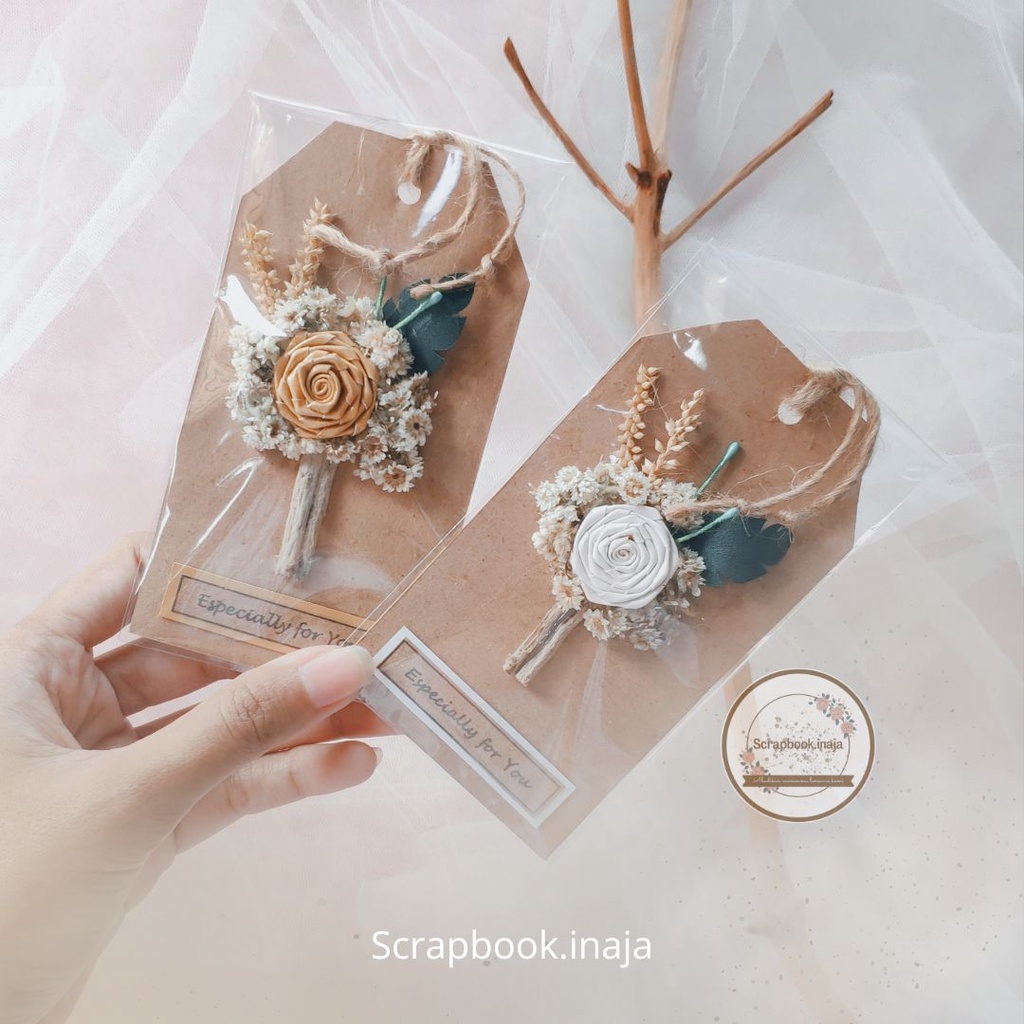 

Hang Tag Dried Flower | Label Bunga Kering | Tag Kartu Ucapan | Greeting Card Bunga Kering