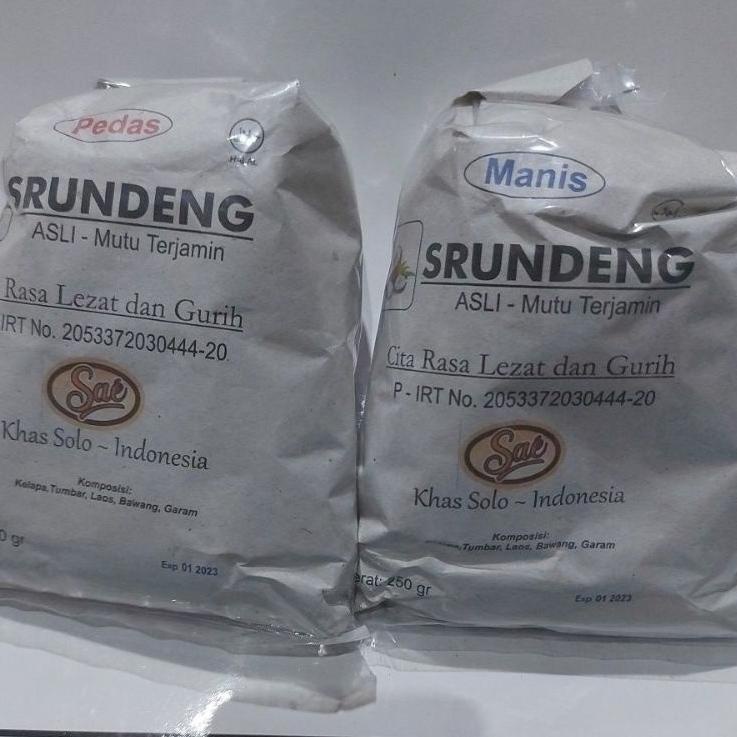 

Terlaku... [250 Gr] SRUNDENG SAE ASLI SOLO