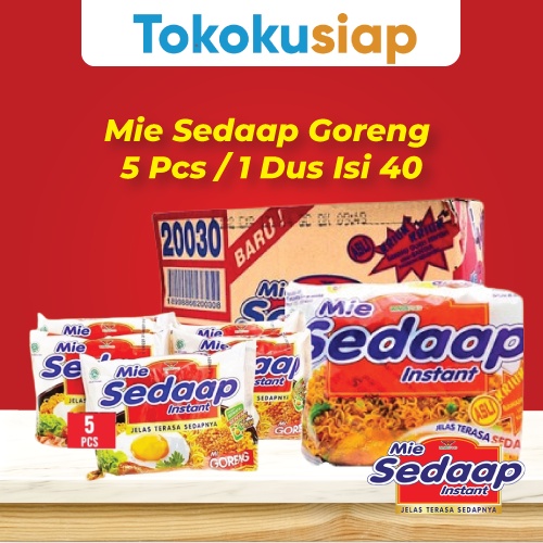 

Mie Sedap Goreng 5 pcs / 1 dus isi 40 pcs (Grosir)