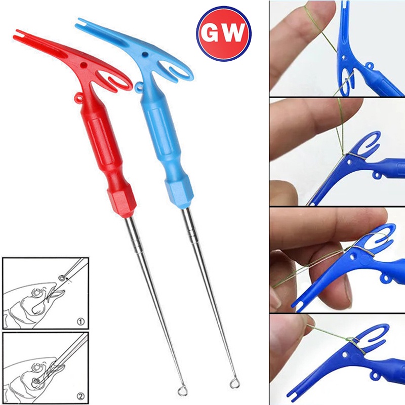 3in1 Hook Extractor 10pcs Portable Nonslip Hook Detacher Handle Pengait Tingkat Pancing Knotter