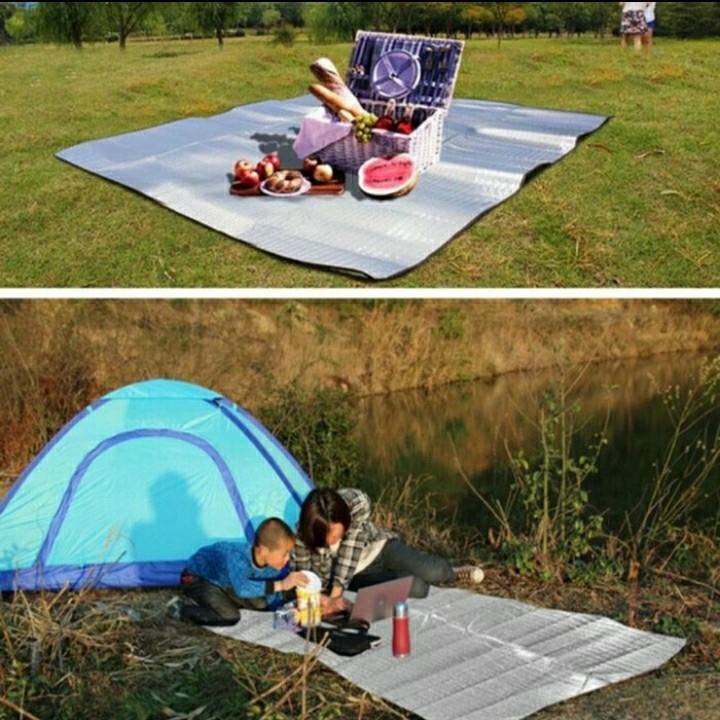 Matras Alumunium Foil 200x200 Matras Camping Outdoor 200x200 murah