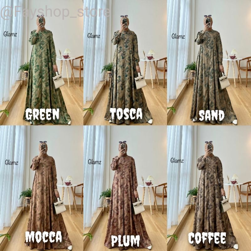 (PREMIUM) ANETTA ORI GLZ | Dior silk brown Bahan premium