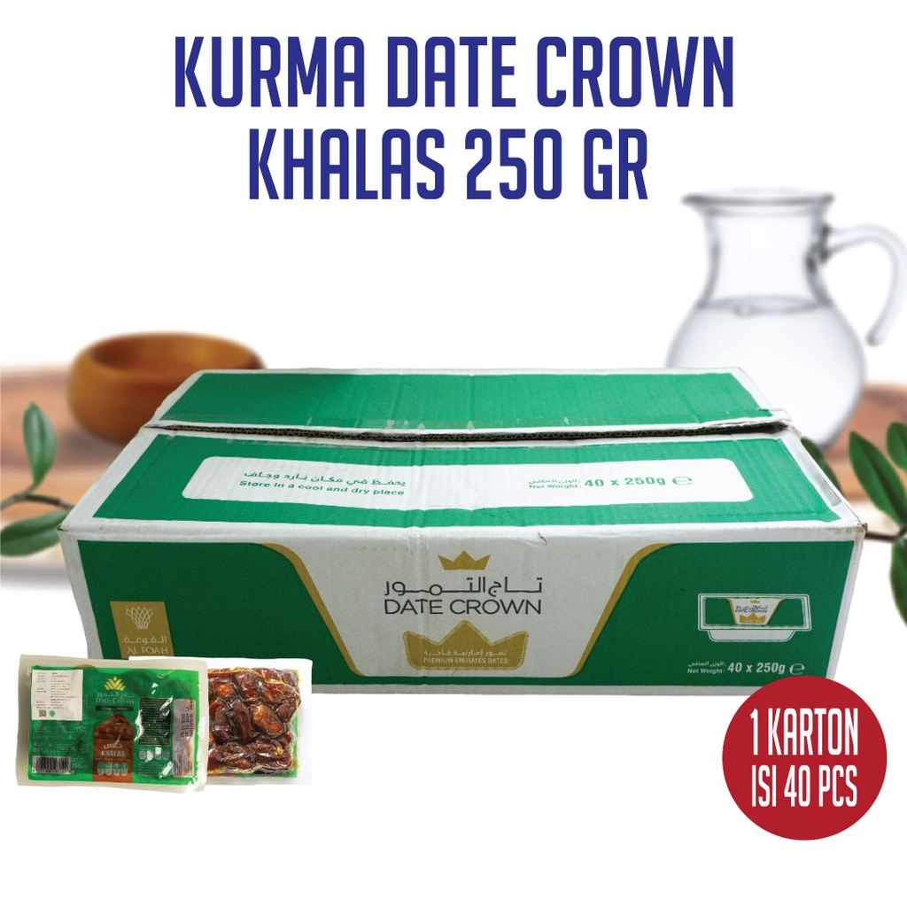 

Kurma Date Crown Khalas 250gr 1Karton - Date Crown Khalas 250gr 1Karton