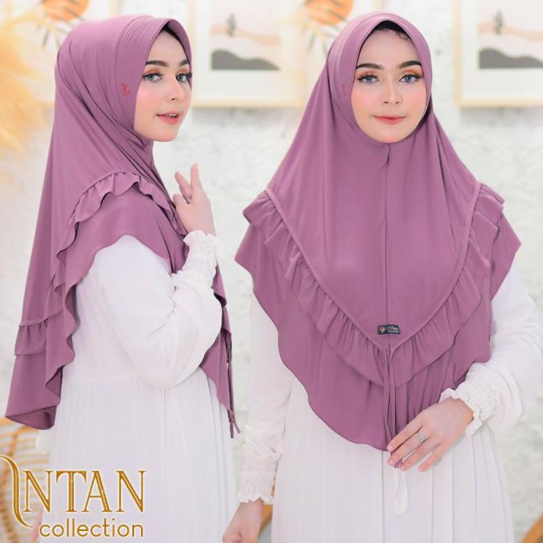 [ART. 075942] Bergo Jersey super. khimar Polos(JK).Jilbab syar'i.Hijab Ori Intan Collection